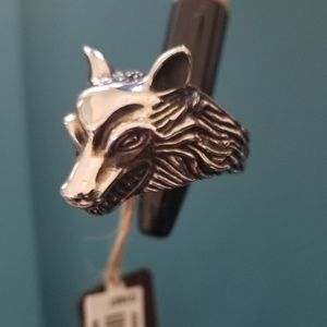 NEW WOLF Ring Stainless steel Men's size 12